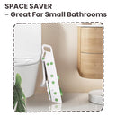 Primlect Space-Saving Potty Training Seat with Ladder, Adjustable Step and Toilet Seat Height, Top Handles for Easy Climbing, Easy to Carry, Portable Toddler Toilet Trainer for Small Bathrooms by TinyTreasures Baby Boutique