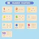 Wooden Montessori Number Blocks for Toddlers, Counting Peg Board for Kids Age 3 4 5,Preschool Learning Toys,Ideal for Kids 3 4 5 Years Old by TinyTreasures Baby Boutique