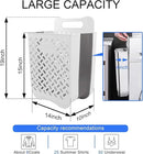 Laundry Basket Hamper,Hanging Wall Collapsible Laundry with Handle,Space-Saving Foldable Storage Dirty Washer Organizer Bin Multi-function Container Waterproof Durable,Set of 2(XL&M) by CozyNest Decor