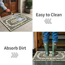 Door Mat Welcome Mat, Heavy Duty Door Mat 23.6 x 35.4 Inch Front Door Mat Rug Doormat for Outdoor Entrance Home Non-Slip Rubber Rug for Front Door, Outside, Entryway, Patio (Yellow Welcome) by CozyNest Decor