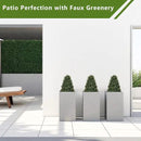30" Boxwood Topiary Trees Artificial Outdoor Set of 2, UV Resistant Faux Plants for Front Porch Planters, Realistic Cone-Shaped Fake Bushes & Shrubs, 2.5ft Evergreen Decoration by GreenHaven Gardens