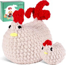 Wizardi Amigurumi DIY Crochet Kit - Hen and Chicken F07N8-M147 by TinyTreasures Baby Boutique