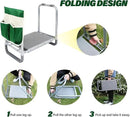 PLKO Multifunctional Garden Kneeler and seat Heavy Duty,Foldable Garden Bench for Kneeling and Sitting with Soft EVA Kneeling Pad and Large Tool Bag for Gardening Lovers by GreenHaven Gardens