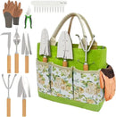 20-Piece Gardening Tools with Fashion and Durable Storage Bag - Heavy Duty Garden Tools Stainless Steel Rust-Proof Ergonomic Garden Tool Set - Ideal Gifts for Women and Men - Portable Gardening Kit