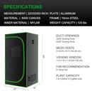 MELONFARM 32"x32"x63'' Grow Tent, High Reflective 600D Diamond Mylar Canvas with Observation Window and Floor Tray for Hydroponic Indoor Plant Growing by GreenHaven Gardens
