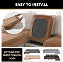 PrinceDeco Sectional Couch Covers 4 Pieces Couch Covers for Sofa Velvet Separate Couch Cover L Shape for Left/Right Chaise(3 Seater + 1 Chaise,Camel) by CozyNest Decor