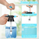 3 Pcs 1/2 Gallon Plastic Handheld Pump Sprayer – Garden Pressure Sprayer Bottle with Adjustable Nozzle for Plants, Cleaning, Household Tasks –Blue by GreenHaven Gardens