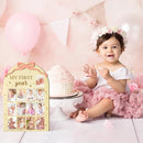 R HORSE My First Year Photo Frame Board, 3D Coquette Pink Bow Display Wood Board, Baby’s First Year 12 Months Milestone Sign 1st Birthday Frame Nursery Decor Keepsake Gift for Boy Girl by TinyTreasures Baby Boutique