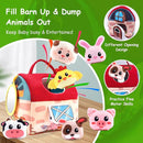 Baby Toys 6-12 Months, Soft Barn Toy with 6 Stuffed Farm Animals, Rattle, Crinkle, Mirror, Sensory Toys for Toddlers 1-3, 6 7 8 9 10 Month Old Baby Toys, Montessori Toys Gift for 1 Year Old Boy Girl by TinyTreasures Baby Boutique