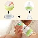 YOHKOH Breast Milk Storage Bottles - Wide Neck Glass Breastmilk Storage Bottles with Lids, BPA-Free (Green, 5.4oz (Pack of 4)) by TinyTreasures Baby Boutique