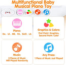 PLAY Baby Musical Toys - Rainbow Baby Piano Music & Sound Light Up Musical Toys for Toddlers 1-3, Multifunctional Baby Pop Up Toy Cause and Effect for Toddlers Age 1+ and Up Girls by TinyTreasures Baby Boutique