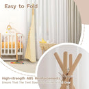 Teepee Tent for Kids with Padded Mat Cotton Canvas Kids Teepee with Pompom for Toddlers Indoor Play Tent for Girls Boys with Stars Lights, Carry Bag, Banner Flag (Cream) by TinyTreasures Baby Boutique
