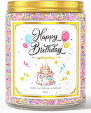 Birthday Candles - 9 oz Happy Birthday Candle with Vanilla Birthday Cake Scent, Gifts for Women & Men, Friendship Ideas by CozyNest Decor