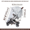Bemece Stroller Rain Cover, Universal Stroller - Waterproof Windproof Travel Weather Shield Thick & Durable Protect from Dust and Snow with Breathable Ventilation Mesh Clear Visibility by TinyTreasures Baby Boutique