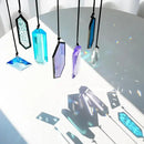 HDCRYSTALGIFTS Set 7 Crystal Blue Dreams Sun Catchers Window Hanging Ornaments Stained Glass Suncatchers Kit for Window Indoor Home Garden Decor by GreenHaven Gardens