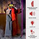 Haunted Hill Farm Life-Size Animatronic Coatrack Monster by Tekky Halloween Decoration with Motion-Activated Sounds by CozyNest Decor