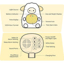 Sheep Alarm Clock with Night Light for Kids with Sleep Training and Sound Machine, Rechargeable Silicone Lamp OK to Wake Clock，Cute Animal Tabletop Lamp, Perfect Sleep Companion for Boys Girls by TinyTreasures Baby Boutique