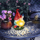 Solar Garden Decor Gnome Statues with Sunflower and Crackle Glass Globe Lights Gnome Outdoor Decorations for Garden Yard Patio Lawn, Unique Housewarming Gifts by GreenHaven Gardens