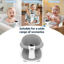 Baby Bath Seat-for Babies 6 Months & up, Water Temperature Display+Soft Cushion, Non-Slip Toddler Bath Seat for Baby, Sit Up Bath Seat for Baby, Grey by TinyTreasures Baby Boutique