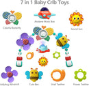 Musical Baby Stroller Arch, Travel Car Seat Toys, Baby Play Arch Crib Accessory, Mobile for Bassinet, Pram Activity Arch Bar for Babies Infants by TinyTreasures Baby Boutique