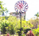 DREAMYSOUL Large Wind Spinners 20" Dia, Metal Patriotic Wind Sculpture Spinner Yard Art for Outdoor Garden Patio Decor by GreenHaven Gardens