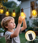 Outdoor String Lights Patio LED Light Outside - 60M IP65 Waterproof 58+2 S14 LED 200ft Porch Lighting by CozyNest Decor