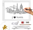 KOBAIBAN Wireless A4 LED Light Pad with Innovative Stand, Top Clip, Stepless/ 6-Level Dimmable Brightness Rechargeable tracing Light Box/Board for Cricut Weeding Vinyl, Diamond Painting, HTV (White) by TinyTreasures Baby Boutique