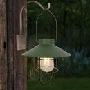pearlstar Solar Lantern Outdoor Hanging Light Metal Farmhouse Solar Lamp with Warm White Edison Bulb Design for Garden Yard Patio Proch Decor(Green) by GreenHaven Gardens