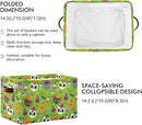 Storage Basket Bin Halloween Horror Pumpkin Organizer Basket Collapsible Shelf Basket Cube with handle for Nursery Bedroom Bathroom by TinyTreasures Baby Boutique