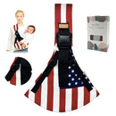 Baby Sling Carrier,Toddler Carrier,Upgraded 2025 Baby Sling with 4 Adjustable Straps(10-30lbs),Lightweight,Portable and One Size Fits All(Flag) by TinyTreasures Baby Boutique