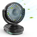 Momcozy Portable Fan with Clip | 4-Speed Mini-Fan for Carrier | Personal Fans Ultra Lighter 0.26lb | Gaps ≤4.5mm | Handheld Cooling | Rechargeable Rotate for Diaper Backpack/Stroller/Carrier/Chair by TinyTreasures Baby Boutique