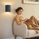 LightInTheBox Modern LED Wall Sconce Minimalist Resin Wall Light Nordic Style Half-Cylinder Tree Root Desgin Up and Down Light for Stairs Hallway Bedroom (Grey) by CozyNest Decor