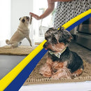 Muddy Mat® 4-Piece Beige Medium 30"X19" AS-SEEN-ON-TV Highly Absorbent Microfiber Door Mat, Bath Mat and Pet Rug, Non slip Thick Washable, Soft Chenille for Kitchen Bathroom Bedroom Indoor and Outdoor by CozyNest Decor