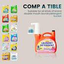 Electric Laundry Detergent Dispenser with Graduated Cup, Smart Laundry Soap Pump for Liquid Detergent Containers, No-Spill Design, Reducing Women's Work for Laundry Room Organization by CozyNest Decor