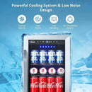 15'' Beverage Refrigerator and Beer Fridge Under Counter Built-in or Freestanding,127 Cans Beverage Cooler with Glass Door and Lock for Bottles and Cans Beer/Soda/Water/Wine by CozyNest Decor