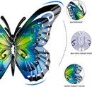 Metal Butterfly Wall Decor-6.5" Outdoor Fence Wall Art Decor Suitable for Garden Patio Balcony by GreenHaven Gardens