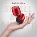 INSMY Small Bluetooth Speaker, Waterproof Mini Portable Wireless Speaker, Punchy Bass Rich Audio Stereo Pairing, Handheld Pocket Size, Built in Mic for Hiking Biking Gift Laptop Tablet (Red) by TinyTreasures Baby Boutique