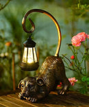 Solar Dog Garden Statue for Outdoor: Outside Sculptures Decor for Art Patio Balcony Yard Lawn – Unique Birthday Gift for Women Mom Grandma by GreenHaven Gardens