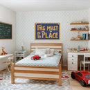 This Must Be The Place Banner, Trendy Retro Wall Hanging, Inspirational Wall Decor, Nostalgic Banner Flag, Wall Flag Living Room Bedroom Office Apartment Gallery Decor, Banner for Room by TinyTreasures Baby Boutique