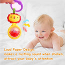 Baby Toys, Cartoon Animal Hanging Rattle Toys, Handbells Baby Rattles, Baby Bed Crib Car Seat Travel Stroller Toys for Infant, Best Birthday Gift for Newborn, 4 Pack by TinyTreasures Baby Boutique