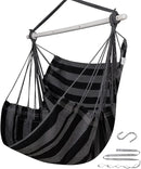 ADVOKAIR Hammock Chair Swing (500 lbs Max) - Hanging Hammock Chair Rope Swing Indoor for Bedroom, Outdoor, Patio, Bedroom, Porch, Deck - Sturdy Steel Bar with Anti-Slip Safety Rings by GreenHaven Gardens