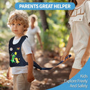 JXM Safety Harness for Active Childs with Quick Grab Handle, Teens Youth Secure Walking Harness with Autism Awareness and Pouch, Adjustable Tether Leash for Autism ADHD Special Needs Child Kids by TinyTreasures Baby Boutique
