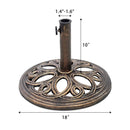 23 Pounds 17 3/4 Inch Round Umbrella Base Stand by LJGDeals