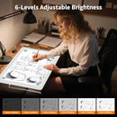 Elice Magnetic A3 Light Board with Bag for Diamond Painting, Tracing LED Light Box with Side Buttons, Super Bright Diamond Art Light Pad, Light Table for Drawing, Sketching, Weeding Vinyl - White by TinyTreasures Baby Boutique