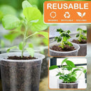 45 Pack 7/6/5/4/3 Inch Clear Nursery Pots for Plants, Clear Plastic Plant Pots with Drainage Holes, Transparent Variety Pack Flexible Garden Pot for Outdoor Indoor, Seed Starting Pots (Clear) by GreenHaven Gardens