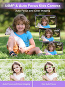 Digital Camera, Kids Camera1080P, Vlog Camera with 64GB Card, 16X Zoom Anti Shake, Card Reader, 44MP Compact Portable Small Point Shoot Digicam Gift for Kid Student Children Teen Girl Boy(Pruple) by TinyTreasures Baby Boutique