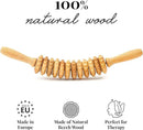 Tuuli Wooden Massage Roller for Waist and Thigh, Multi-Functional Body Roller for Cellulite Reduction and Muscle Tension, Natural Massager for Women and Men (Curved) by CozyNest Decor