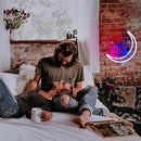 Two Cats on Moon Neon Sign,Cute Couple Kittys Neon Lights for Wall Decor,Kawaii Animal 3D LED Neon,USB Light Up Signs for Girls Bedroom Bar Home Party Valentine's Day Cat Lovers Weddings by GreenHaven Gardens