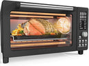 Nuwave Bravo Pro Smart Air Fryer Toaster Oven Combo, Airfryer Convection Oven Countertop, 12-in-1 Functions with Quicker & Even Crisp Technology, 1800W, 50-450°F, PFAS-Free, 21QT, Black by CozyNest Decor