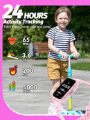 Kids Smart Watch Girls Boys, Smart Watch for Kids Gifts for 4-16 Years Old with Sleep Mode 19 Sports Mode Pedometer Birthday Gift for Boys Girls by TinyTreasures Baby Boutique